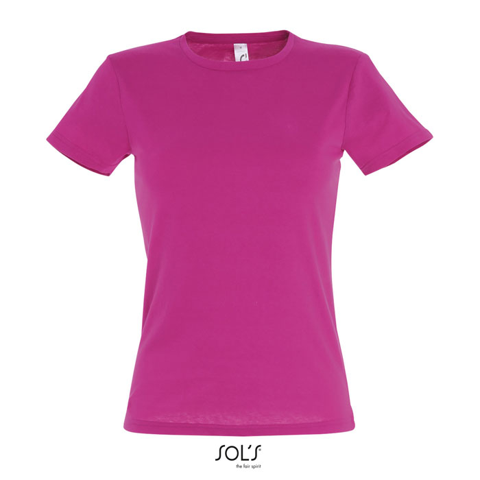 Tshirt femme personnalisé jersey 150g - MISS Fuchsia 1